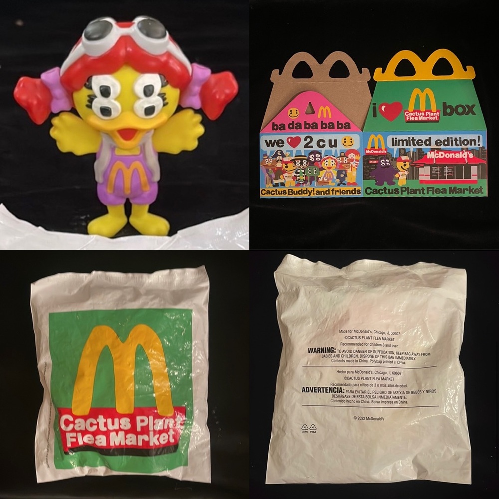 Mcdonald's Cactus Flea Market Adult Happy Meal. BIRDIE SEALED